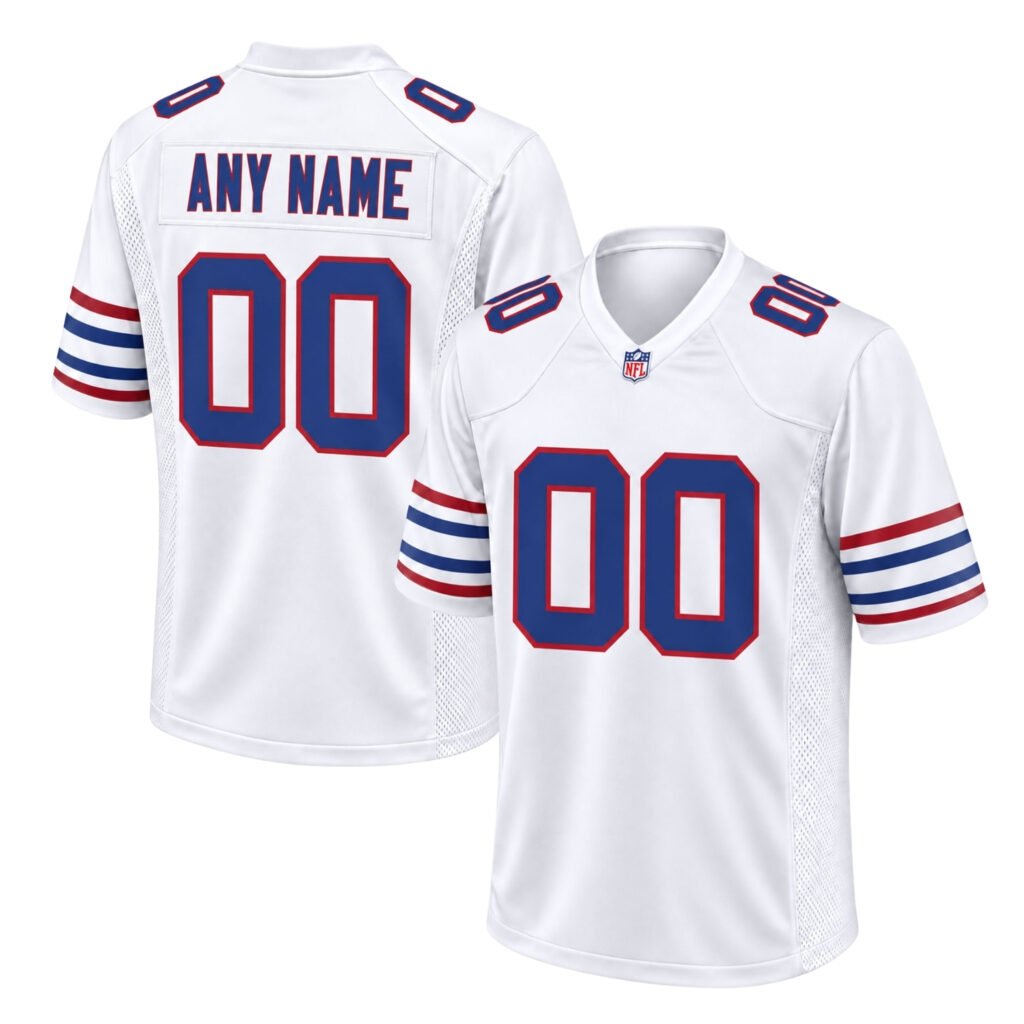 Buffalo Bills Football Mom Jersey Powerful White Custom Style