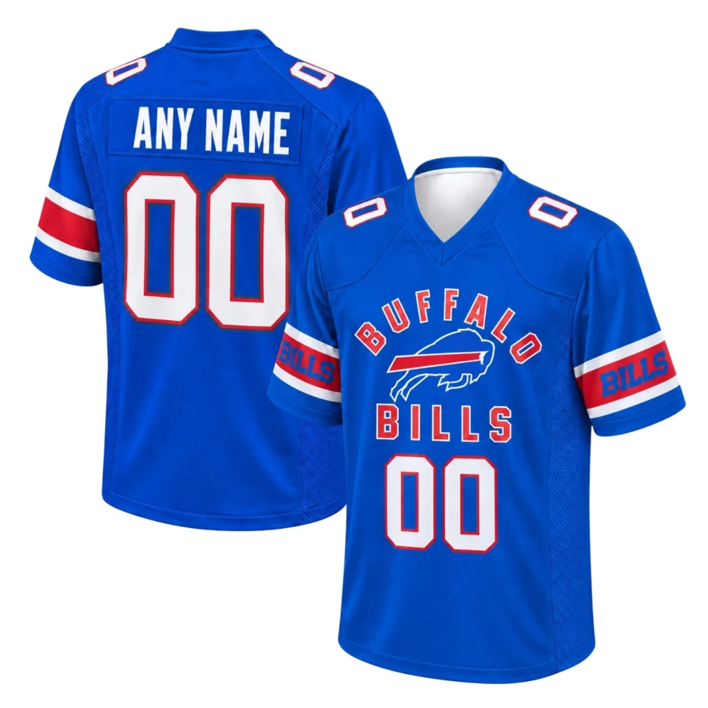 Buffalo Bills Game Jersey Custom Brilliant Blue 2026 Design