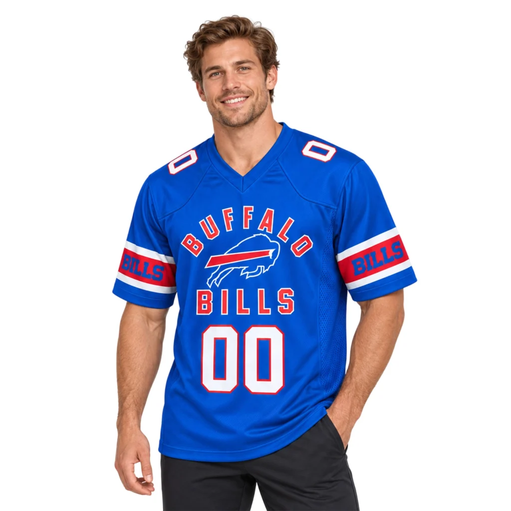 Buffalo Bills Game Jersey Custom Brilliant Blue 2026 Design