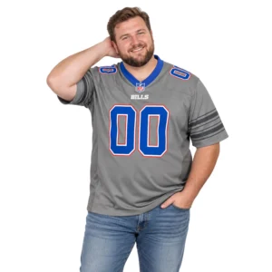 Buffalo Bills Gray Football Jersey Bold Custom Game Style