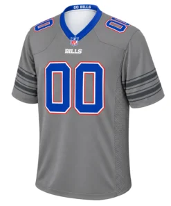 Buffalo Bills Gray Football Jersey Bold Custom Game Style