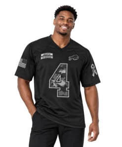 Buffalo Bills James Cook III Jersey Bold Black 2026 Salute