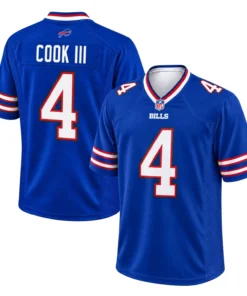 Buffalo Bills James Cook III Royal Jersey Vibrant Game Style