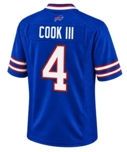 Buffalo Bills James Cook III Royal Jersey Vibrant Game Style