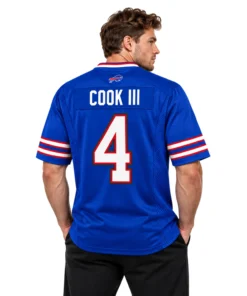 Buffalo Bills James Cook III Royal Jersey Vibrant Game Style