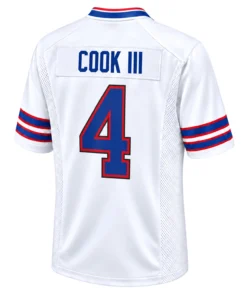Buffalo Bills James Cook III White Jersey Brilliant Look