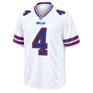 Buffalo Bills James Cook III White Jersey Brilliant Look