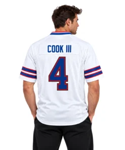 Buffalo Bills James Cook III White Jersey Brilliant Look