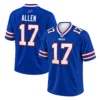 Buffalo Bills Josh Allen Blue Jersey Vibrant Royal Team Game