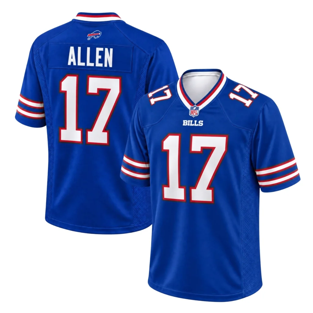 Buffalo Bills Josh Allen Blue Jersey Vibrant Royal Style
