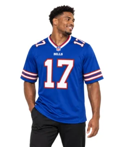 Buffalo Bills Josh Allen Blue Jersey Vibrant Royal Team Game
