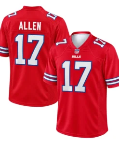 Buffalo Bills Josh Allen Red Jersey Stunning Player Style