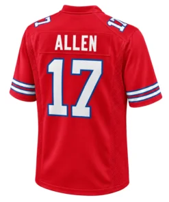 Buffalo Bills Josh Allen Red Jersey Stunning Player Style