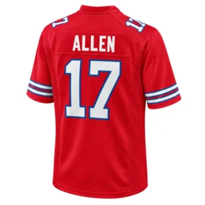 Buffalo Bills Josh Allen Red Jersey Stunning Player Style