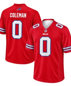 Buffalo Bills Keon Coleman Red Jersey Vibrant Style