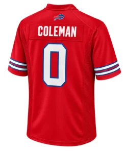 Buffalo Bills Keon Coleman Red Jersey Vibrant Style
