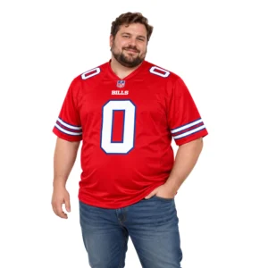 Buffalo Bills Keon Coleman Red Jersey Vibrant Style