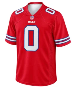 Buffalo Bills Keon Coleman Red Jersey Vibrant Style