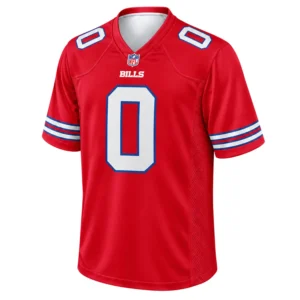 Buffalo Bills Keon Coleman Red Jersey Vibrant Style