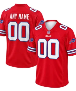 Buffalo Bills Red Custom Jersey Vibrant Classic Look