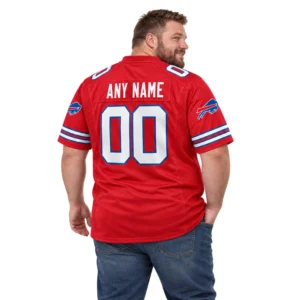 Buffalo Bills Red Custom Jersey Vibrant Classic Look