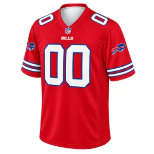 Buffalo Bills Red Custom Jersey Vibrant Classic Look