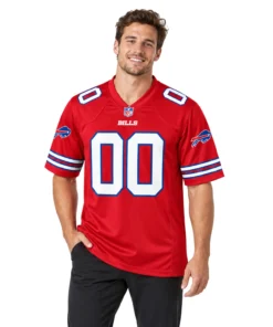 Buffalo Bills Red Custom Jersey Vibrant Classic Look