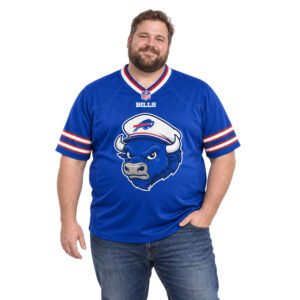 Buffalo Bills Royal Blue Jersey Amazing Mascot Design