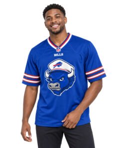 Buffalo Bills Royal Blue Jersey Amazing Mascot Design
