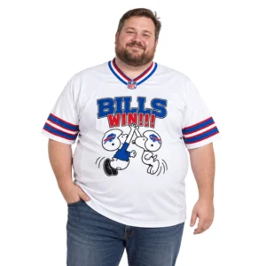 Buffalo Bills White Jersey Custom Adorable Snoopy Design