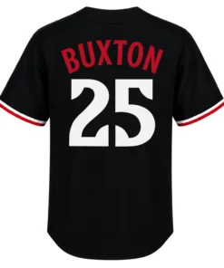 Byron Buxton Black Twins Jersey Outstanding MLB Style