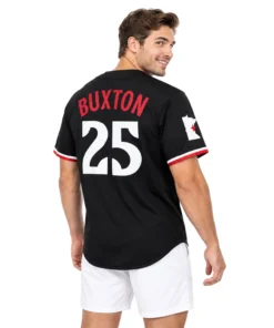 Byron Buxton Black Twins Jersey Outstanding MLB Style