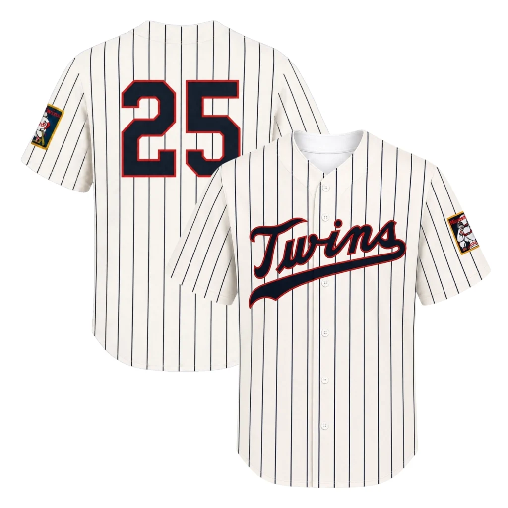 Byron Buxton Twins Jersey Bold Cream Retro Pinstripe 2026