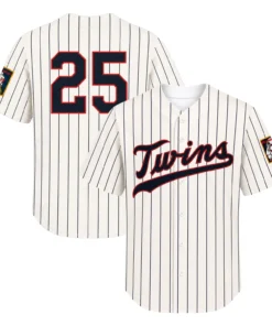 Byron Buxton Twins Jersey Bold Cream Retro Pinstripe 2026