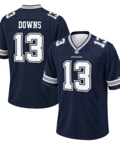 Caleb Downs Cowboys Navy Jersey Vibrant Game Day Style