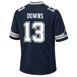 Caleb Downs Cowboys Navy Jersey Vibrant Game Day Style