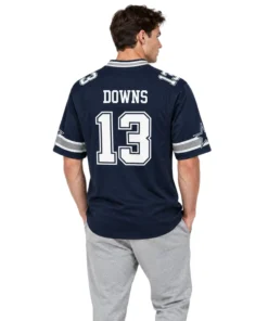 Caleb Downs Cowboys Navy Jersey Vibrant Game Day Style