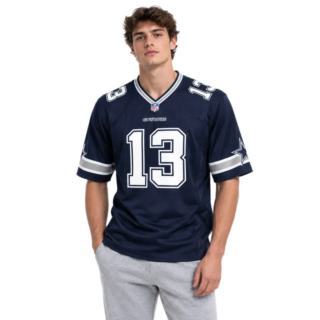 Caleb Downs Cowboys Navy Jersey #13 Vibrant Game Day Style