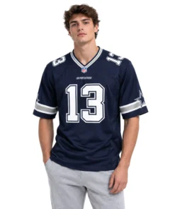 Caleb Downs Cowboys Navy Jersey Vibrant Game Day Style