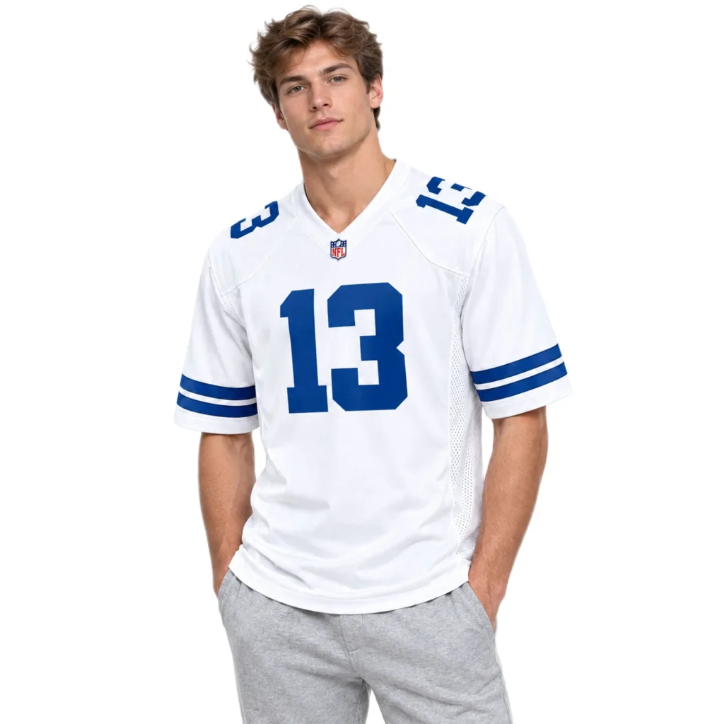 Caleb Downs Cowboys White Jersey Popular NFL Game Day Style