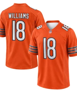 Caleb Williams Bears Jersey Orange Vibrant NFL Fan Gear