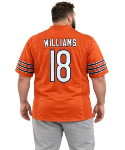 Caleb Williams Bears Jersey Orange Vibrant NFL Fan Gear