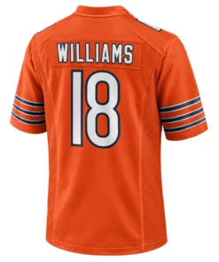 Caleb Williams Bears Jersey Orange Vibrant NFL Fan Gear