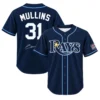 Cedric Mullins Rays Navy Jersey Fan Wear Bold Name & Number