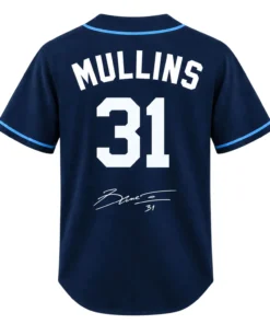 Cedric Mullins Rays Navy Jersey Fan Wear Bold Name & Number