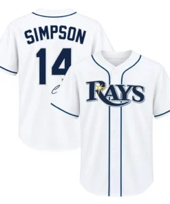 Chandler Simpson Signature Tampa Bay Rays Brilliant Jersey