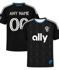Charlotte FC Black Jersey 2026 Bold MLS Fanwear