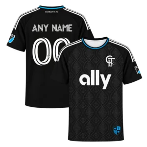 Charlotte FC Black Jersey 2026 Bold MLS Fanwear