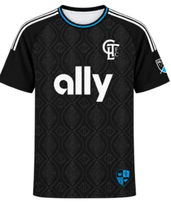 Charlotte FC Black Jersey 2026 Bold MLS Fanwear