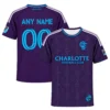 Charlotte FC Jersey Purple Custom Player Vibrant Fan Apparel